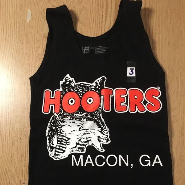 B27 #3 Hooters Girl Worn Uniform Tank/Shorts from Macon Georgia Size Xs/Xxs - Image 5