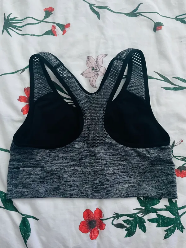 PINK Sports Bra Gray Size XS - Image 2