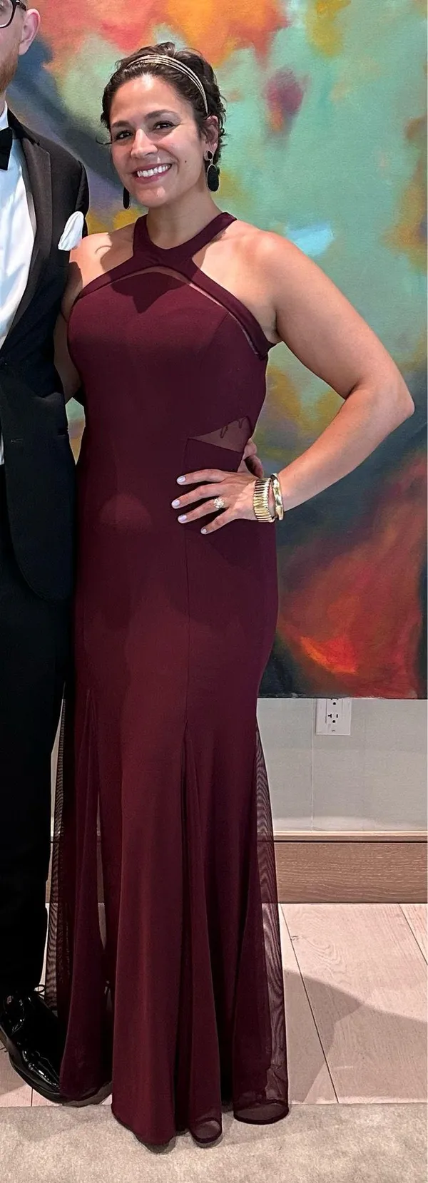 Purple floor length dress Size M - Image 2