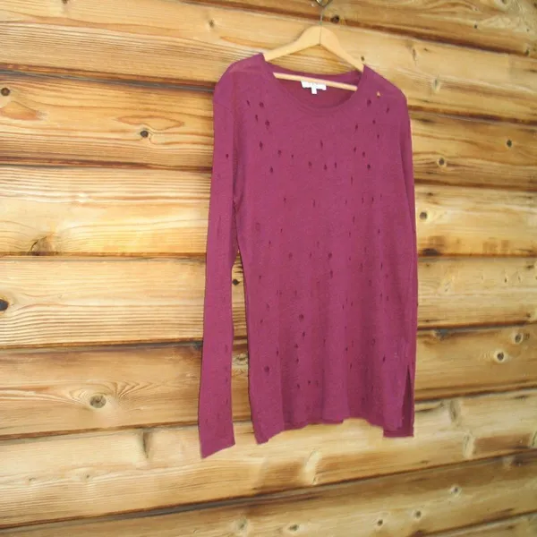 IRO Distressed Pullover Sweater Knit Top - Image 3