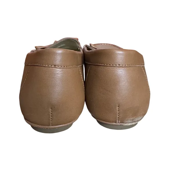 Michael Kors Fulton Tan Leather Moccasin Loafer Flats 8.5 Classic Neutral Office - Image 5