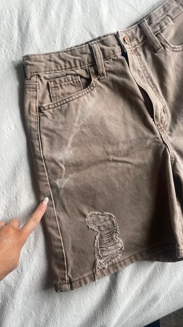 High Rise Denim Shorts Size 8 - Image 3