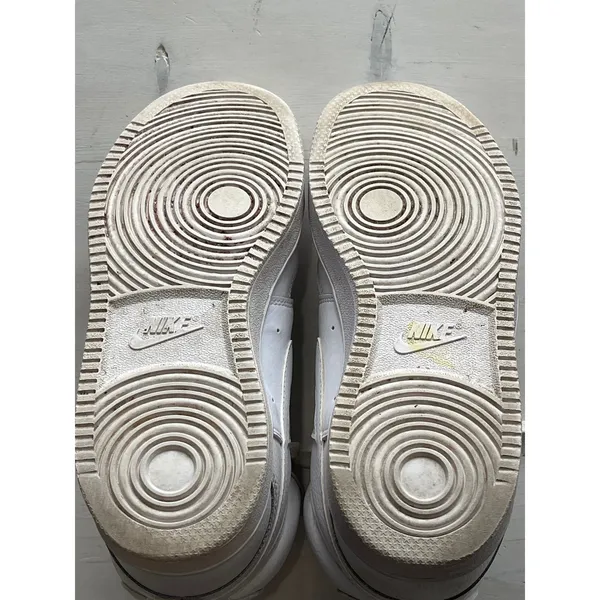 Nike Court Vision Mid‎ Top Sneakers Classic Style White Shoes Size US 8 - Image 7