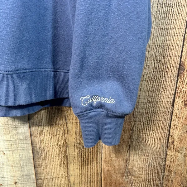 State of Mine Blue Cotton Blend CA Patch California Oversized Sweatshirt XL - Image 5