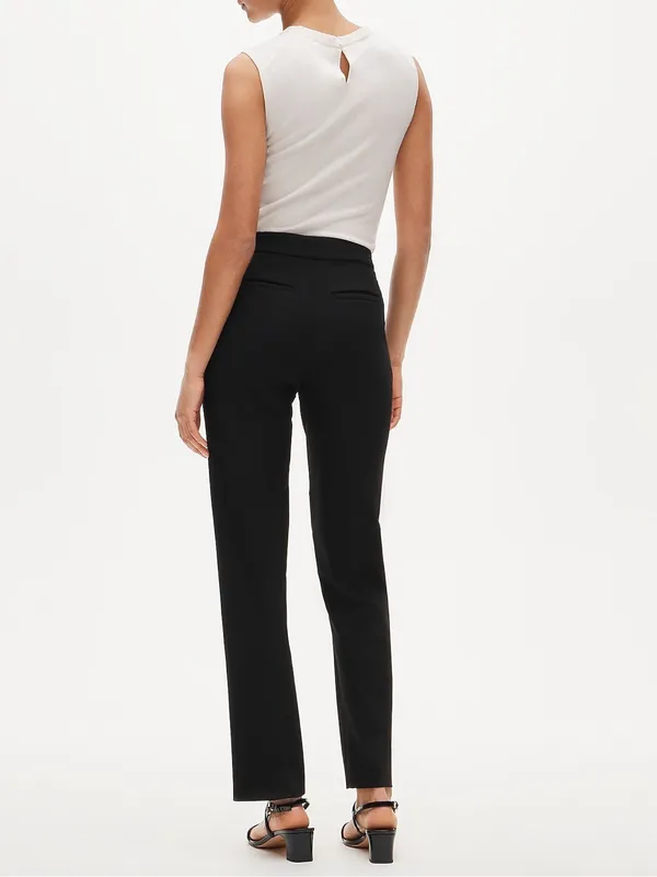 J. Crew Kate straight-leg pant in four-season stretch in Black Size 8 NWT - Image 4