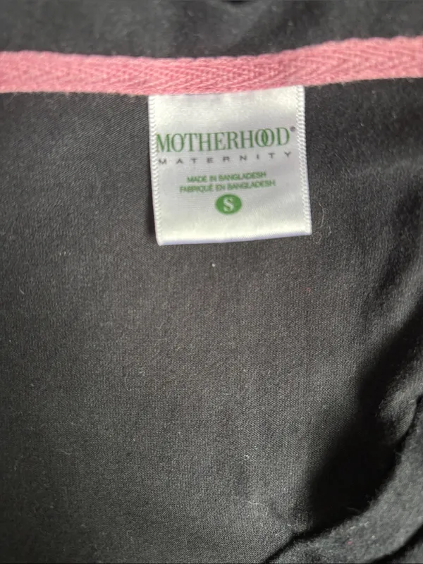 Motherhood Black Long Sleeve V-Neck Maternity Top - Image 2