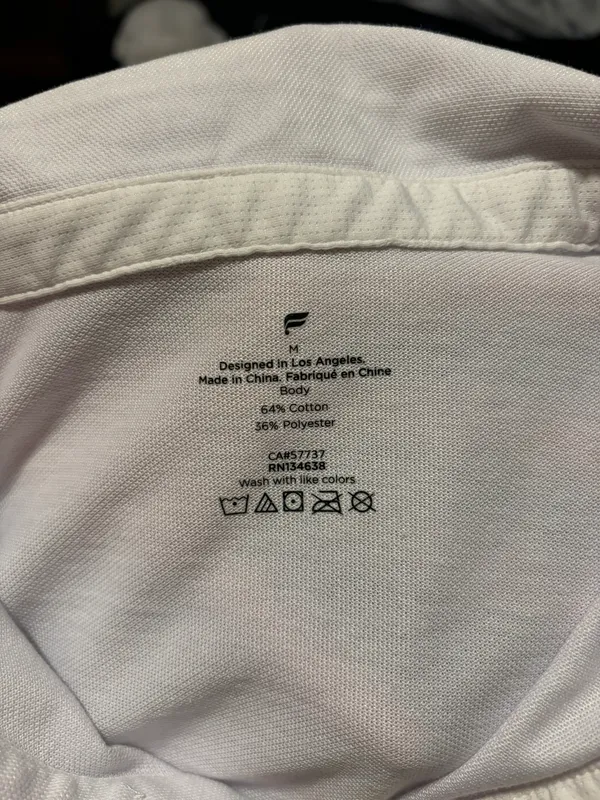 Fabletics White Polo - Image 2