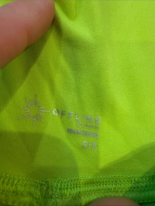 Offline by Aerie Lime Green Flowy Shorts Size Small - C72-023 - Image 2