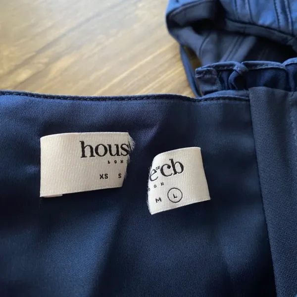 HOUSE OF CB 'Dana'‎ Navy Puff Sleeve Corset NWOT - Image 6