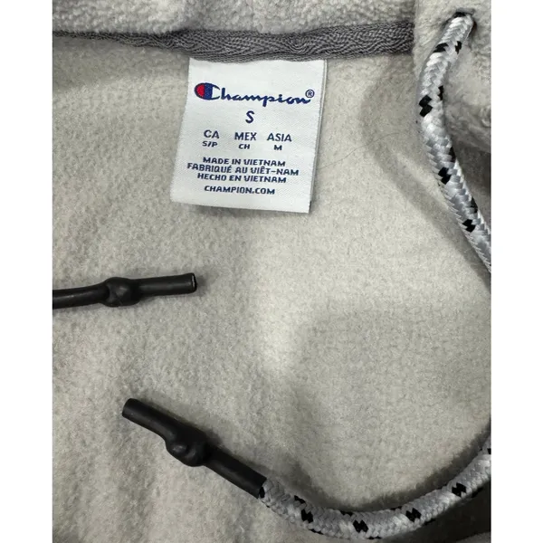 Champion Chicago Blackhawks Hockey 1/2 Zip Fleece Hooded Pullover Size S - Image 4