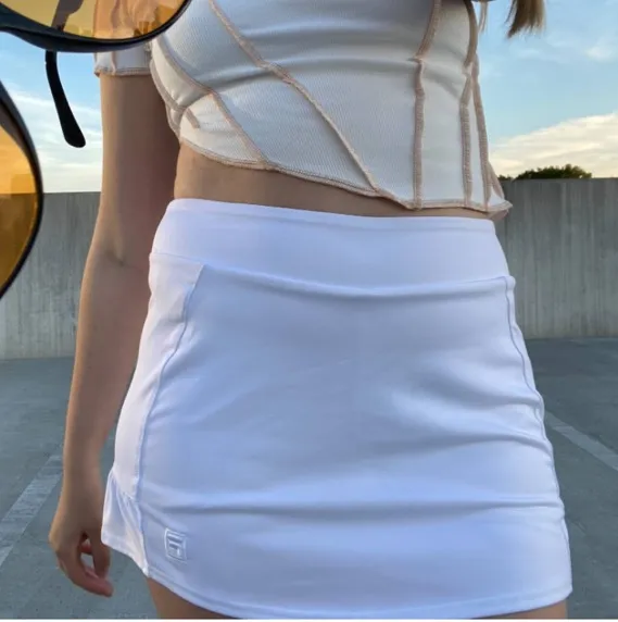 Fila White Tennis Skirt - Image 3