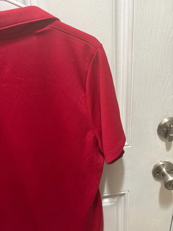 IZOD Golf Women's Short Sleeve Performance Polo Shirt Red XXL - Image 6