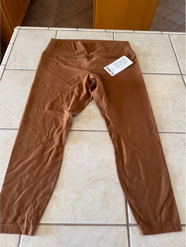 Lululemon Align High Rise 25” Copper Brown Size 16 NWT - Image 3