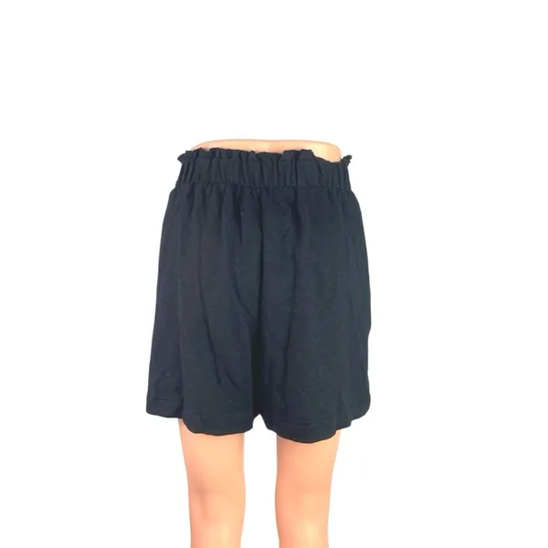 Free People Strada Black Elastic Waist Wide Leg Casual Lounge Beach Shorts Sz XS - Image 3