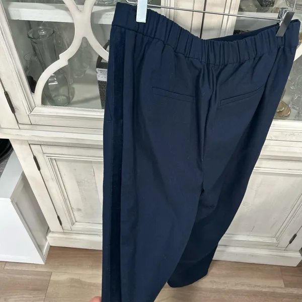 LOFT Navy Pull-On Tapered Ankle Pants Women’s Medium Tall NWT Career Workwear - Image 4
