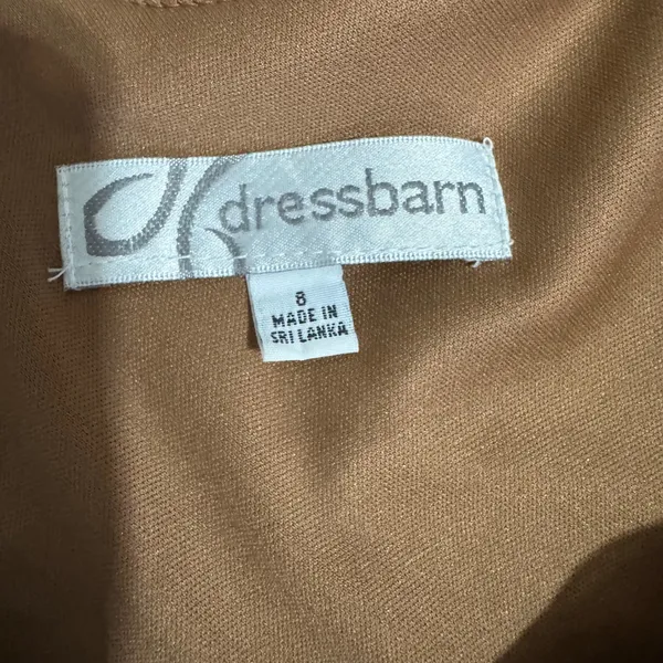 Y2K Vintage Dressbarn Women's Maxi Dress Animal Print‎ Sleeveless Brown Size 8 - Image 8