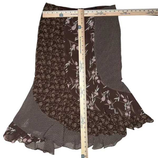 Vintage Y2K 90s‎ Midi Skirt Size 12 Floral Flare Witchy Fairy Grunge Whimsigoth - Image 8