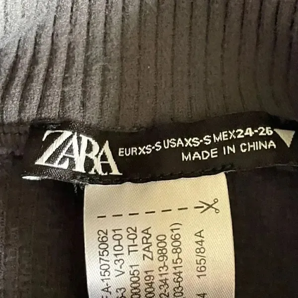 Zara Black Ribbed Knit Mock Neck Sleeveless Women’s Blouse SZ S #1702 - Image 7