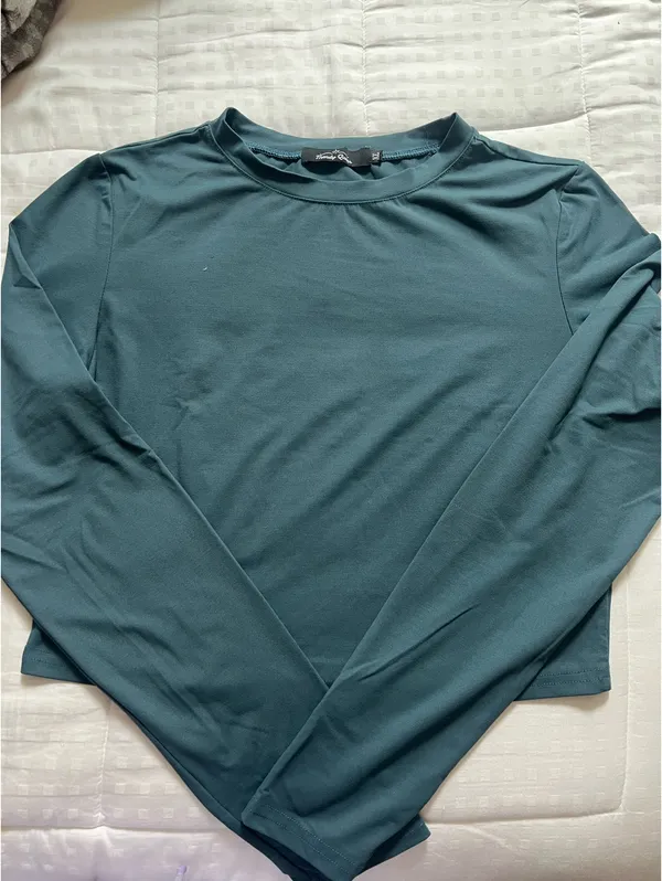 Blue cropped Long Sleeve Size XL - Image 2