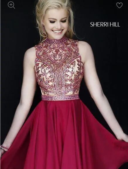 Sherri Hill Short Ruby Dress - Image 2