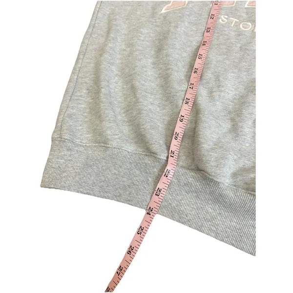 Parke X Stoney Clover Lane Grey Pink Varsity Mockneck Sweatshirt S/m - Image 7