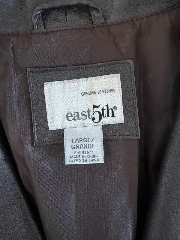 East 5th Women's Genuine Leather Zip-Front Jacket - Image 2