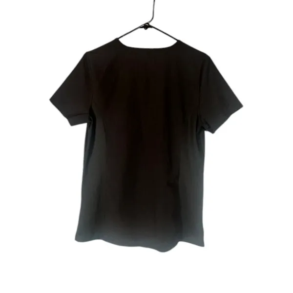 Hanes Women’s Black V-Neck Short Sleeve Comfort Fit Scrub Top Size Small - Image 2
