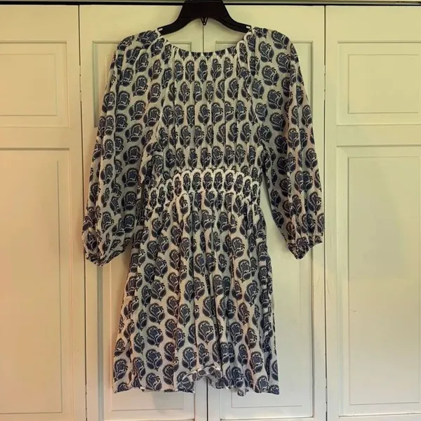 J.Crew bouquet block print mini dress size xs - Image 9
