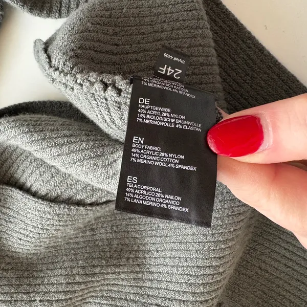 Kuhl Womens Gray Ribbed Turtleneck Sweater Merino Wool Blend Style 4406 Small‎ - Image 8