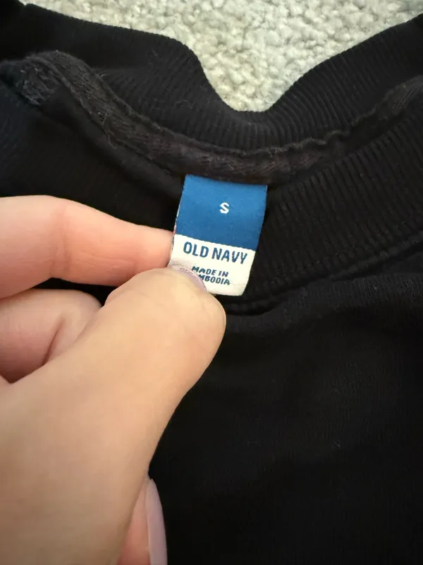 Old Navy Black Crewneck Long Sleeve - Image 2