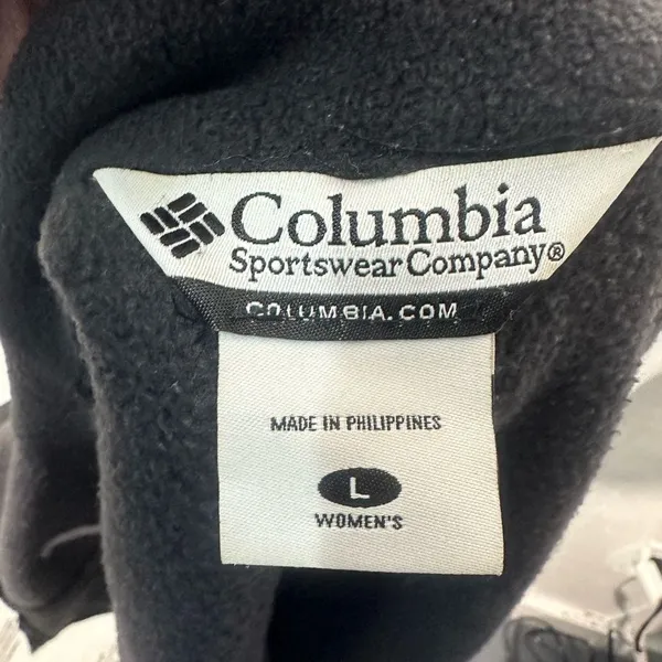 Columbia Black Fleece Zip Up Vest Size Large EUC - Image 6
