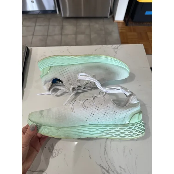 NOBULL Ripstop Runner White Teal Ombre Running Workout Shoes Women’s Size 9 - Image 3