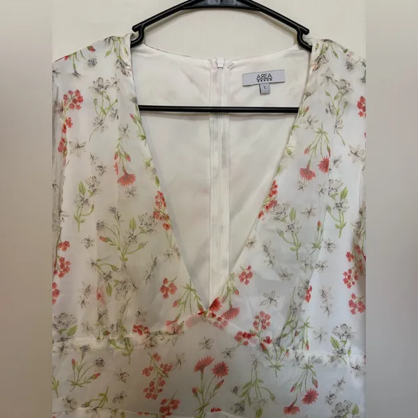 Area Stars Arya Floral Bell‎ Sleeve Dress Size Large - Image 4