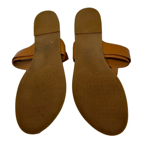 Tory Burch Tan Leather Marsden Flat Thong Sandal Size 9.5 - Image 8
