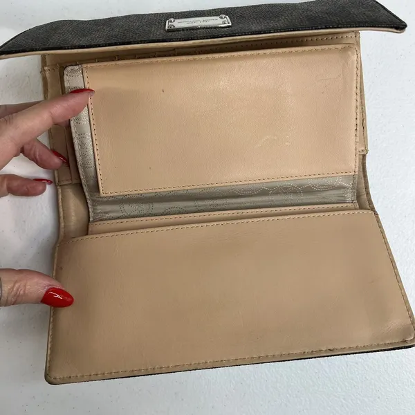 Michael Kors Checkbook Wallet Large Jet Set Travel‎ Signature Brown Monogrammed - Image 12