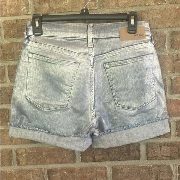 Ariat Women's Metallic Jean Shorts - Image 3