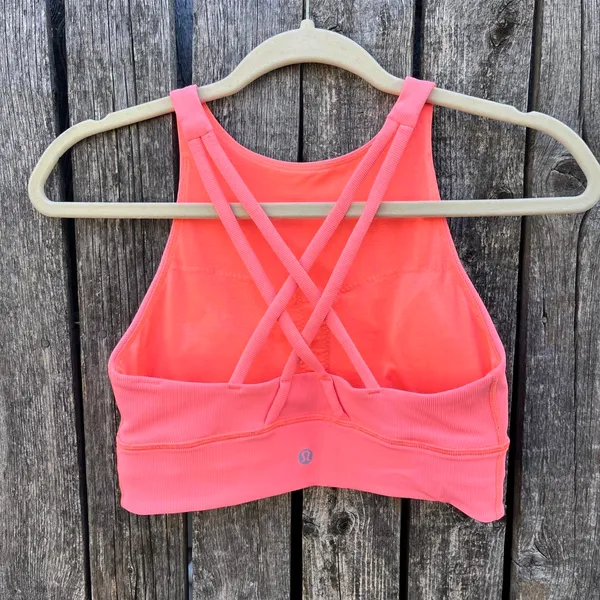 Neon Pink Lululemon Sports Bra - Image 2