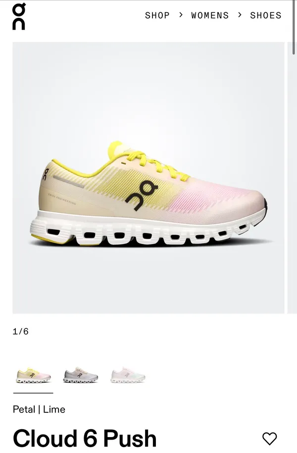 On Women’s Cloud 6 Push Running Shoes - Image 8