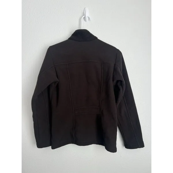 Patagonia Synchilla Jacket Women’s XS Full Zip Ribbed Knit Brown Outdoors Hike - Image 5