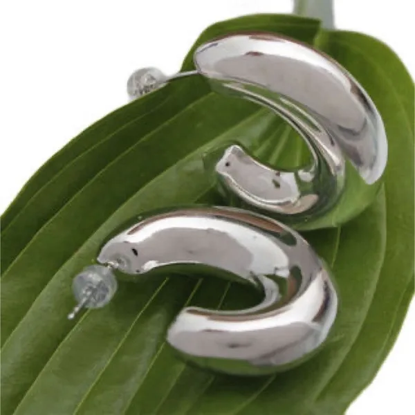 NWT 14K GP “Do everything in Love “ big puffy hoops - Image 3