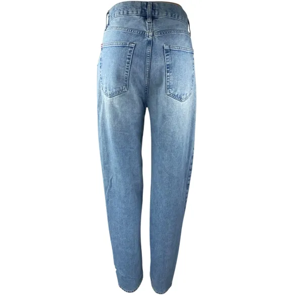 Urban Outfitters BDG Carrot Blue High Rise Tapered Baggy Denim Jeans Size 26 - Image 3