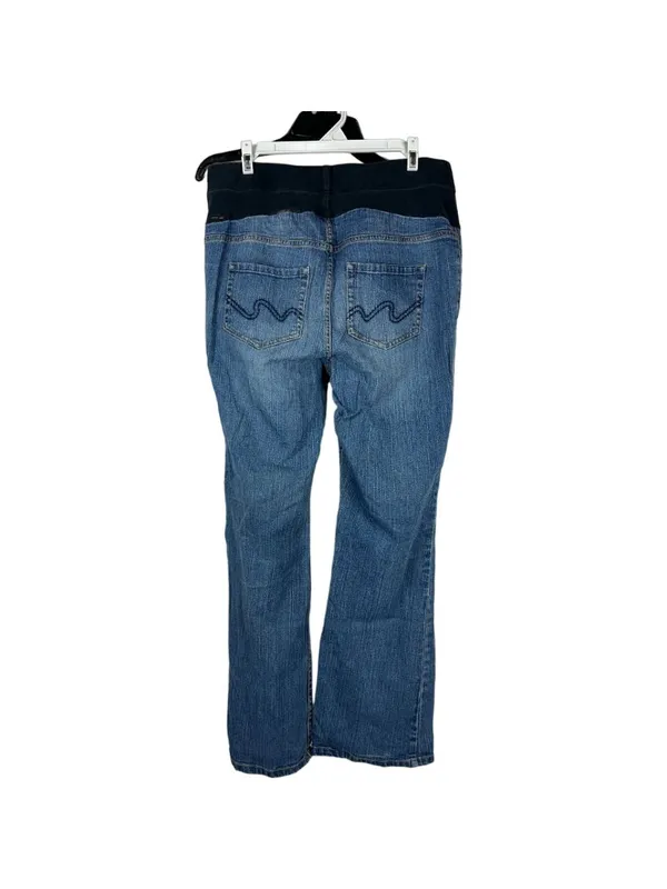 Oh Baby By Motherhood Maternity Bootcut Jeans Size Large Blue Stretch Denim - Image 7