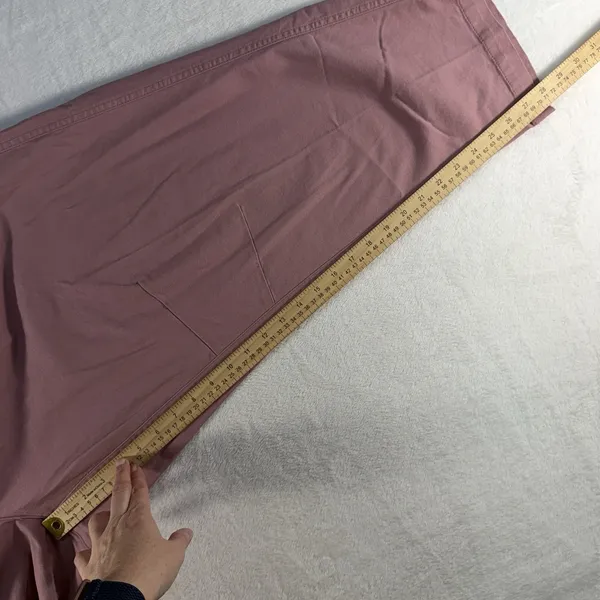 Old Navy 2X High Waisted Pulla Utility Pants Comfort Casual Pull On Pink‎ Barrel - Image 13