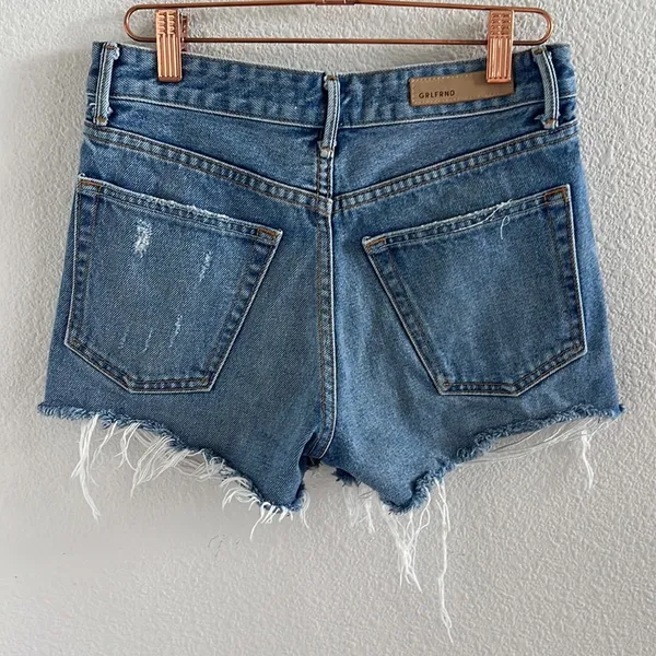 GRLFRND Helena Short Front Button Distressing 23 - Image 2