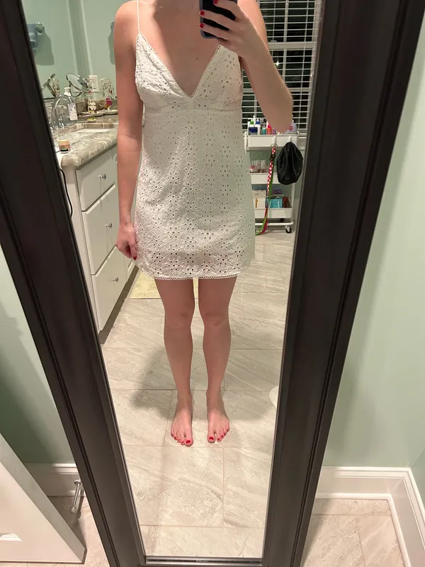 Urban Outfitters White Mini Dress - Image 3