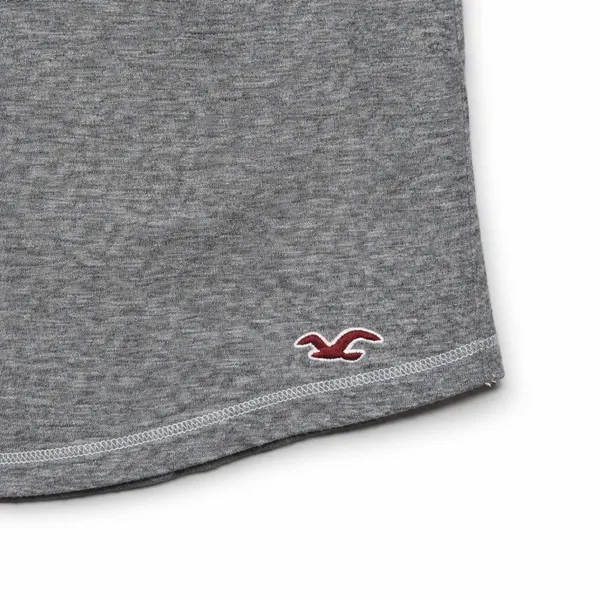 Hollister Womens Y2K Grey Lace Trim Racerback Tank Size M Heathered Cotton - Image 6
