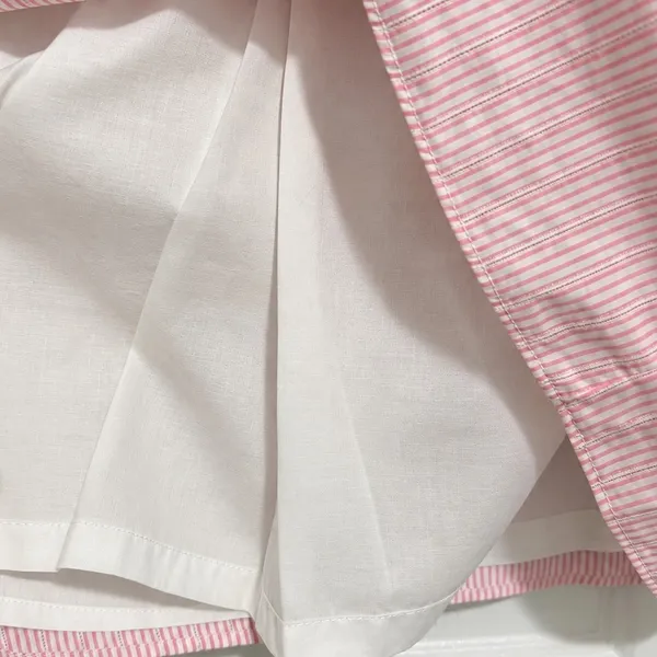 Lilly Pulitzer Pink Stripe Ruffle Shift Dress Cotton Sleeveless Preppy Size 2 - Image 3