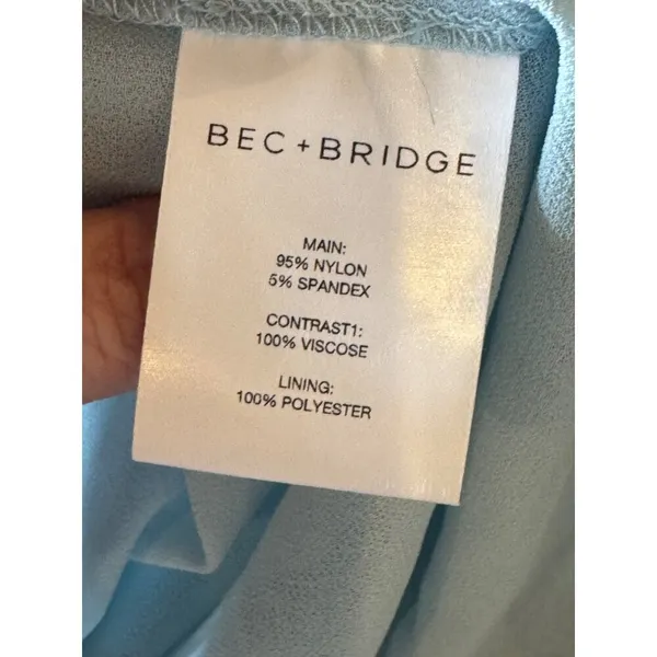 Bec+Bridge‎ Dress Women 10 Dolphin Blue Elzette Strapless Asymmetric Midi NWT - Image 14