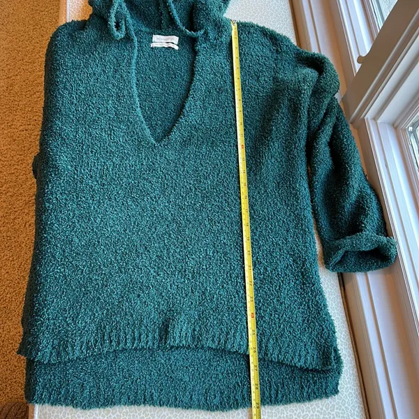 Urban Outfitters Hooded Pullover Tunic emerald green size M - Image 10