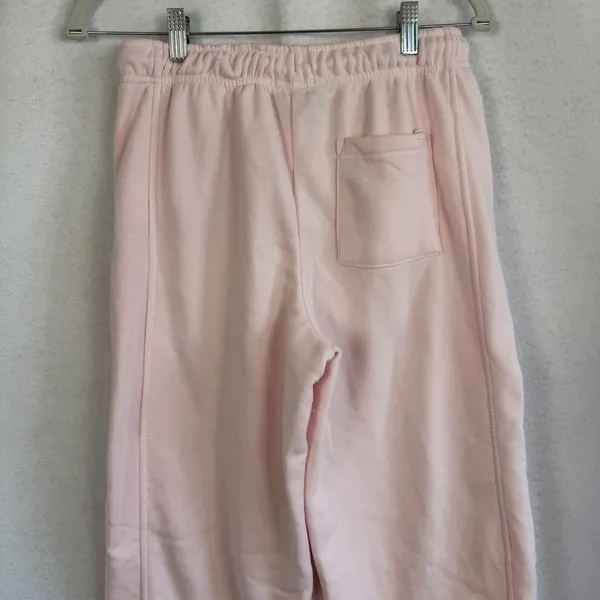 Pink Wide Leg Sweatpants Drawstring Joggers Fleece Medium Loungewear‎ Baggy - Image 6